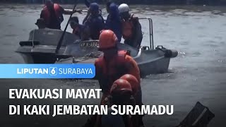 Evakuasi Mayat di Kaki Jembatan Suramadu | Liputan 6 Surabaya