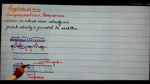 longitudinal wave by spsc Sindh academy umerkot leactures first year class physics chapter waves