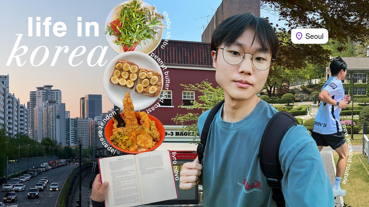 my life in korea | o que como na faculdade, busy exam week, corridas de manhã & metas do ano