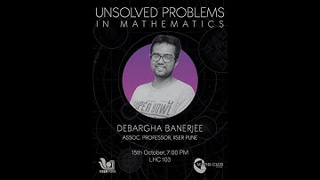 Unsolved Problems In Math:Birch and Swinnerton-Dyer Conjecture | Prof Debargha Banerjee | IISER Pune