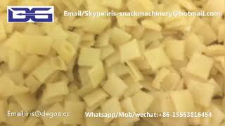 Fried pillow snack pellet food extruder machine/Twin screw extrusion fry papad fryums plant