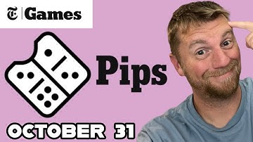 Pips - October 31 2025 - Easy, Medium and Hard puzzles!