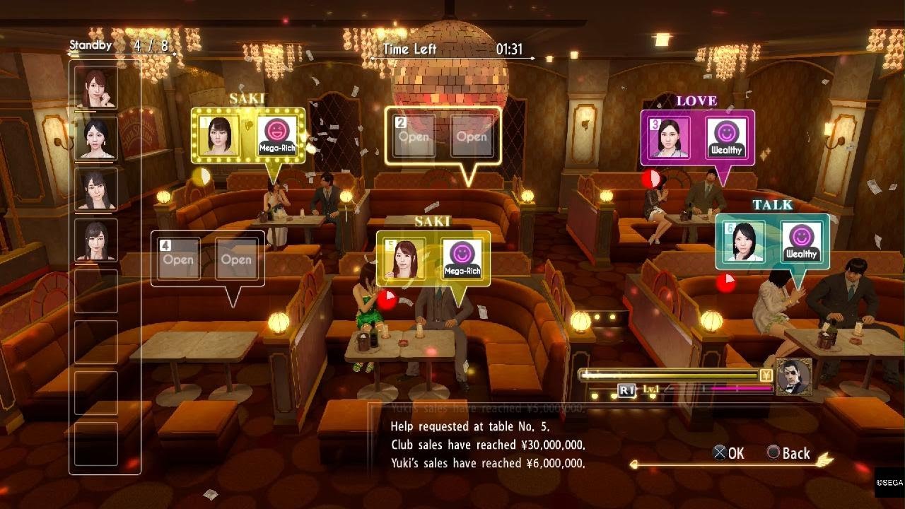 YAKUZA 0 Club moon Properties YouTube