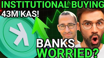 Kaspa Whales Just Bought 43 MILLION KAS! Here