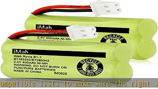 Imah Bt183342bt283342 24v 400mah Nimh Battery Compatible With Atu0026t Cl82207 El52100 El50003 Vtech
