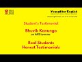 Student Testimonial by Bhuvik Kanungo | Reading Skills in YoungStar English Programme | The ACE Clan