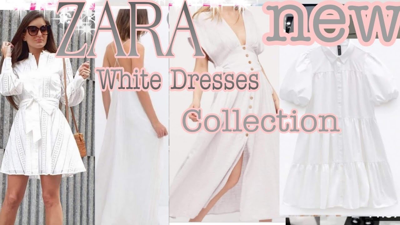 ZARA NEW IN WOMEN'S WHITE DRESSES & NEW STYLIST SPRING SUMMER
