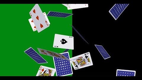 Playing Poker Cards - Vertical Flying Loop - 3D Animation