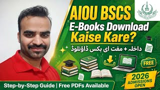 How to Download AIOU Online e-Books | PDF Books Download Method 2026 Allama Iqbal Open University screenshot 2