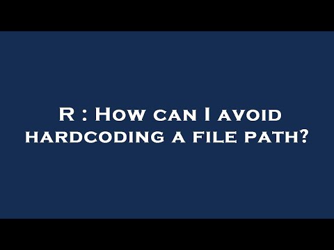 R : How