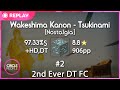 osu! | mrekk | Wakeshima Kanon - Tsukinami [Nostalgia] +HD,DT 97.33% 8.80★ FC #2 | 906pp