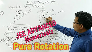 Rotational Motion (7). JEE ADVANCED Level Numericals  Problems in PURE ROTATION by Subhasish Das.