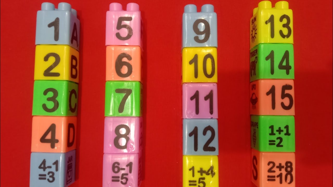 Diy amazing setisfying 4 minutes unboxing Number blocksASMR