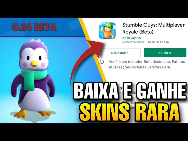 COMO BAIXAR E JOGAR A ATUALIZAÇÃO VERSÃO BETA 0.53 DO STUMBLE GUYS