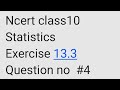 Statistics, exercise 13.3, question no #4 #education #math #shortsfeed #exam #trending