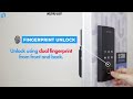 Hoz digital lock wezpro gate  access mode  dual fingerprint