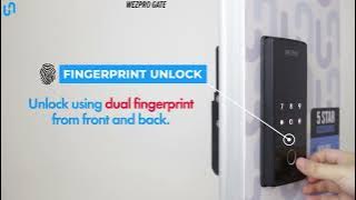 HOZ Digital Lock: WEZPRO Gate || Access Mode || Dual Fingerprint