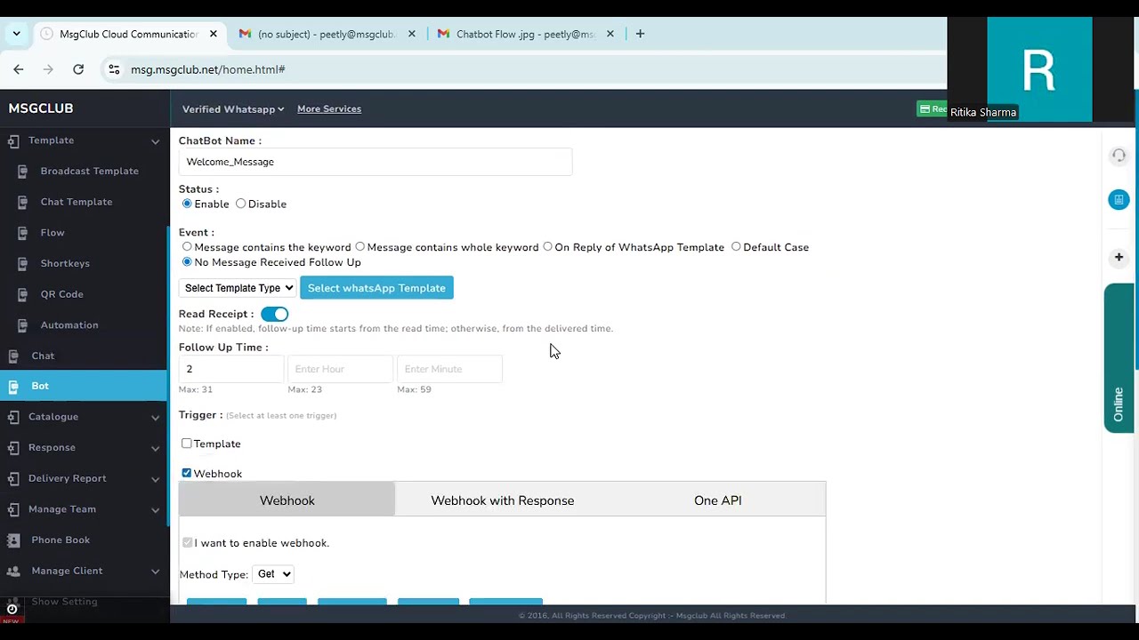 Learn About WhatsApp Chatbot in MsgClub | Automate Customer Conversations