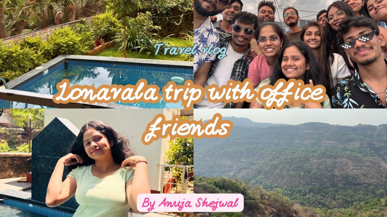 Lonavala Trip with office friends⛰️| Lonavala Vlog | Lonavala Trip from Mumbai | Mapro Garden 🍓