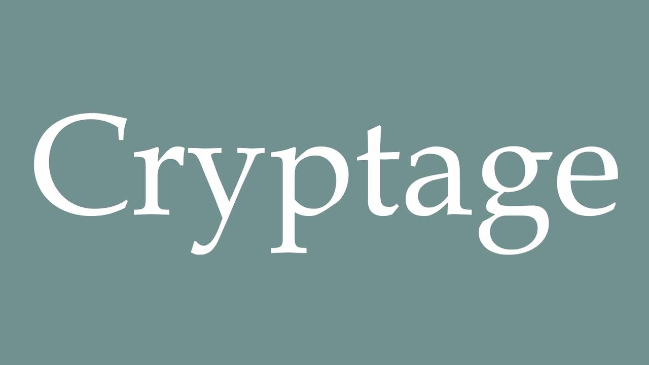 How To Pronounce Cryptage Encryption Correctly In French YouTube How To Pronounce Cryptage Encryption Correctly In French Youtube