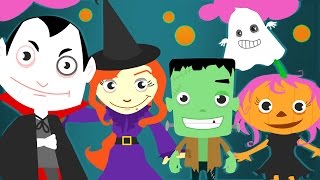 Halloween Song for Children! Monsters Song (Finger Family) | Vampire, Ghost, Witch + More!