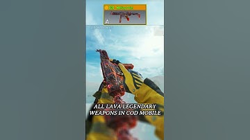 All Lava Legendary Guns in COD Mobile #shorts #viral