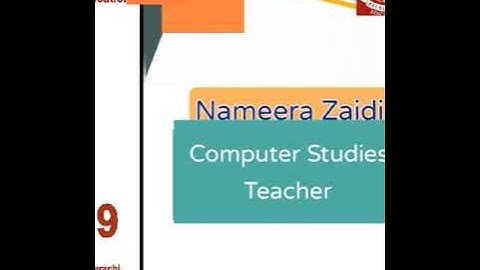 Orientation Video Computer Science L-III to L-V Ms Nameerah Zaidi Tuesday 27-07-21.