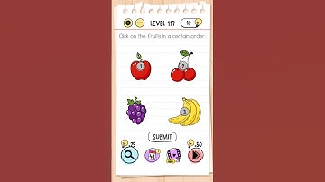 Brain test level 117- Click on the fruits in a certain order #Puzzle Breaker# viral shorts