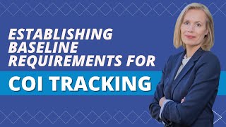 Establishing Baseline Requirements for COI Tracking