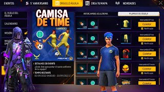 NOVO EVENTO COM CAMISAS DE TIME DE GRAÇA, NOVAS SKINS DA ATUALIZAÇÃO - NOVIDADES FREE FIRE