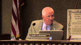 Superintendent Browning thanks Tina Tiede