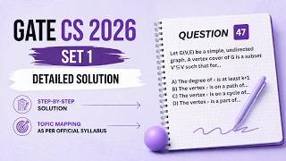 GATE 2026 CS SET 1 | Question 47 |  Discrete Mathematics | Graphs