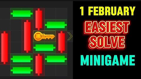 1 February Mini Game 100% Easily Solved Today | Hamster Kombat Mini Game 1 February | Mini Game