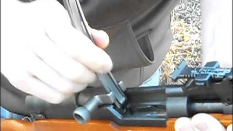 How to safely load your sks with a stripper clip.AVI