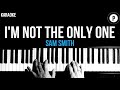 Sam Smith - I'm Not The Only One Karaoke SLOWER Acoustic Piano Instrumental Cover Lyrics