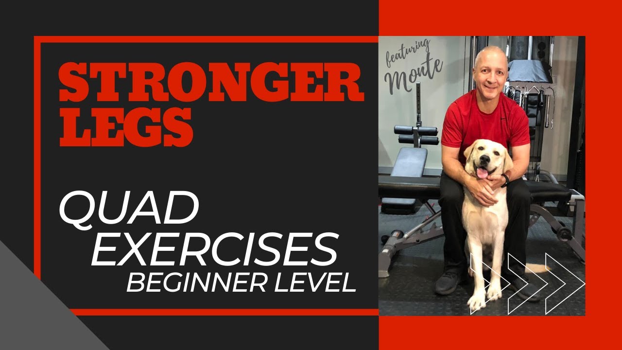 Beginner leg workout targeting quads - Can do at home, with or without