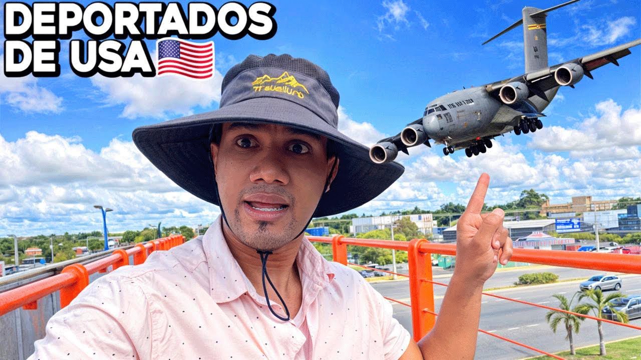 Por Aquí están Llegando los Deportados de Estados Unidos | En Avion militares