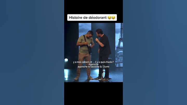 Il a ramené avec lui un déodorant et une brosse à dents! 😂😂