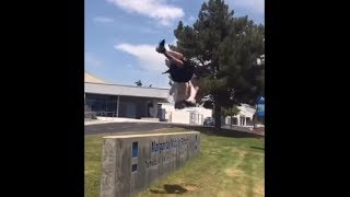 Guy With Real Parkour Skills Nailing Every Trick