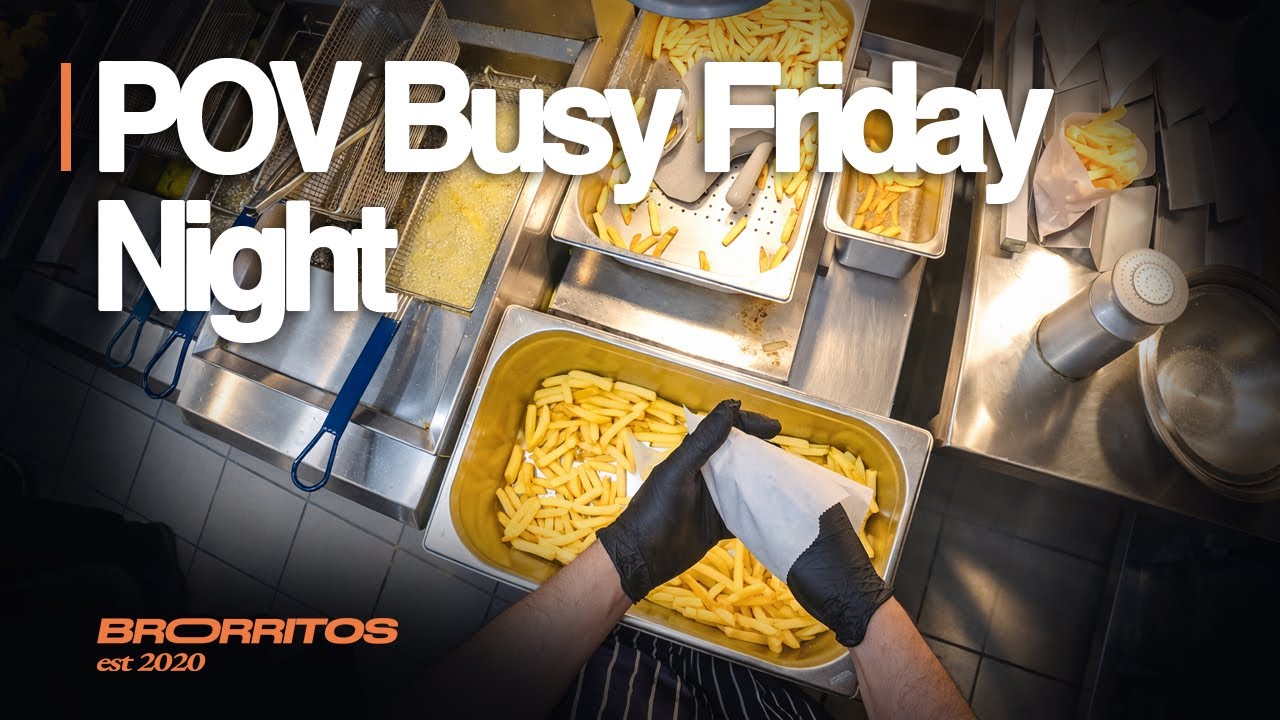 POV Fryer Section on a BUSY Friday Night