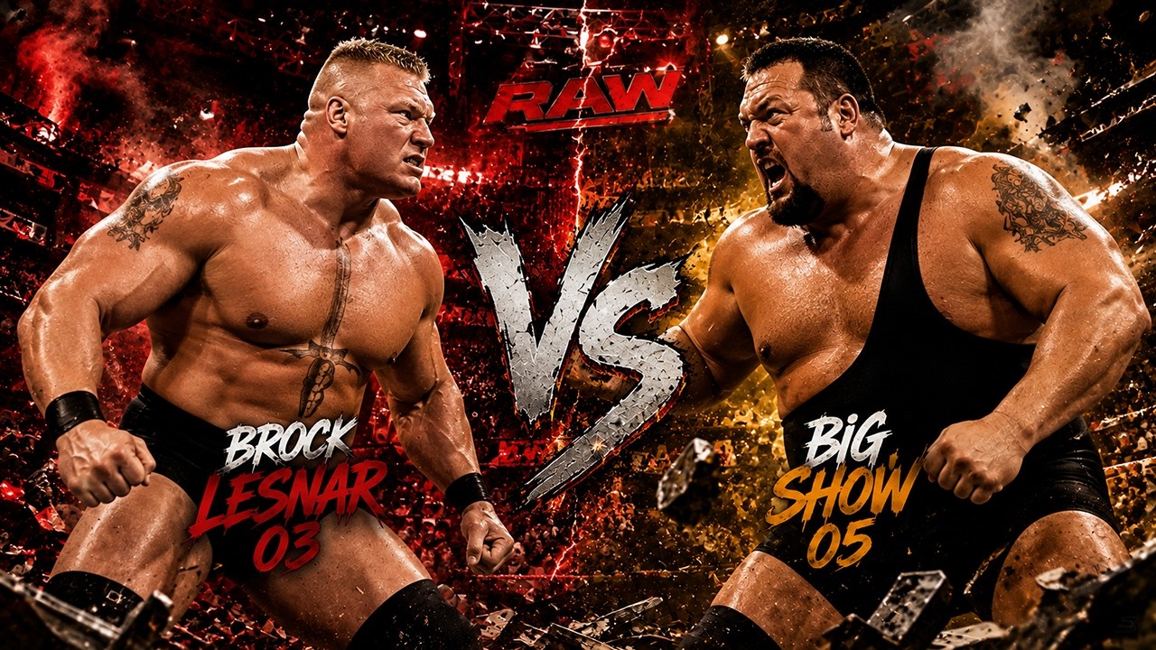 Brock Lesnar ＆The Big Show WWE BROCK LESNAR VS BIG SHOW FULL MATCH - YouTube
