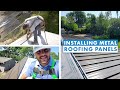 How to Install Snaplock Standing Seam Metal Roofing Panels on a House