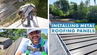 How to Install Snaplock Standing Seam Metal Roofing Panels on a House screenshot 5