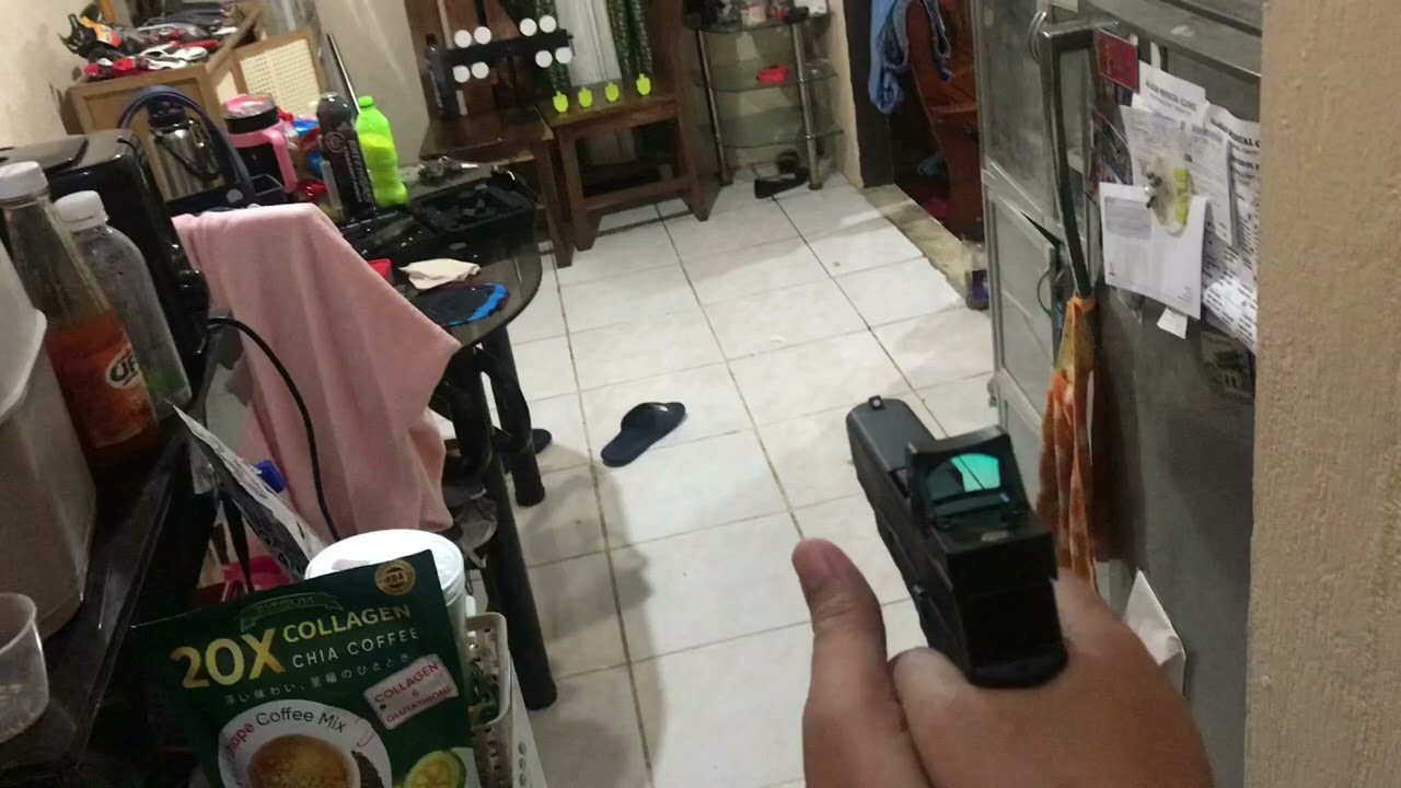 Airsoft First Person Video Shooting Practice at Home