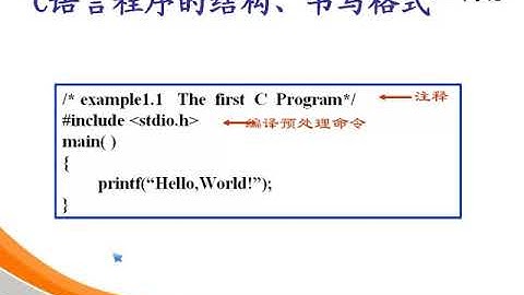 01C语言概述 02C基本程序结构 第一个helloworld程序 Linux下编辑编译执行