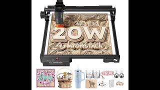 Celebrity ATOMSTACK A20 Pro V2 20W Laser Engraver 400mm/s High Speed 001mm Precision 0.08 x 0.1mm Spot EU9.NL Net Worth