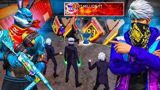 BIGGEST YOUTUBERS K SATH GOJO BUNDLE PRANK KIYA 😱 GARENA FREE FIRE  screenshot 1