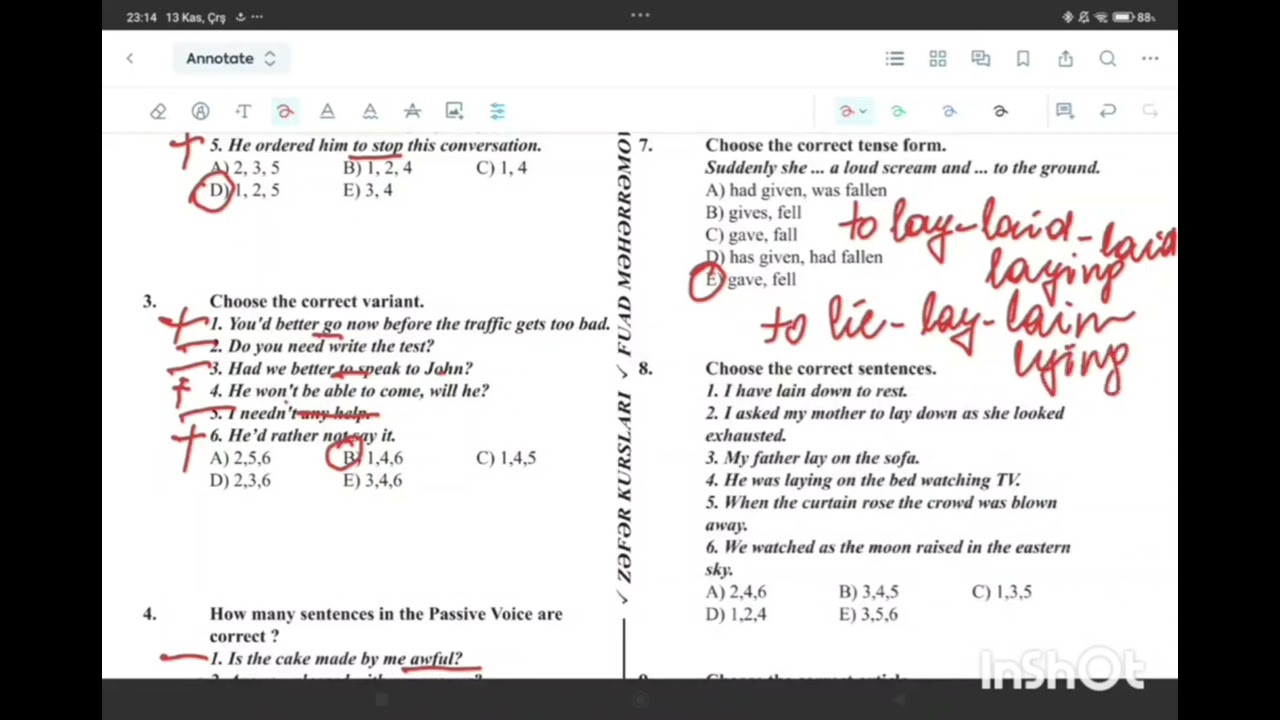 Zəfər sınaq toplusundan 1-ci sınağın ızahı