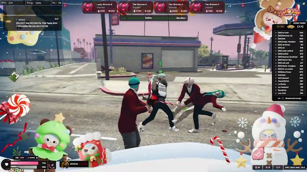 24 (Remix) | Moggy Country | #fivem  #highlights #ท้ายอะตอม