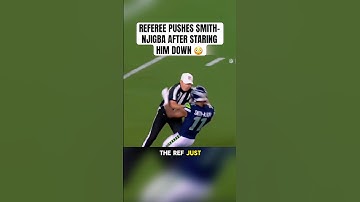 Referee PUSHES Jaxon Smith-Njigba after STARING him down 😳
